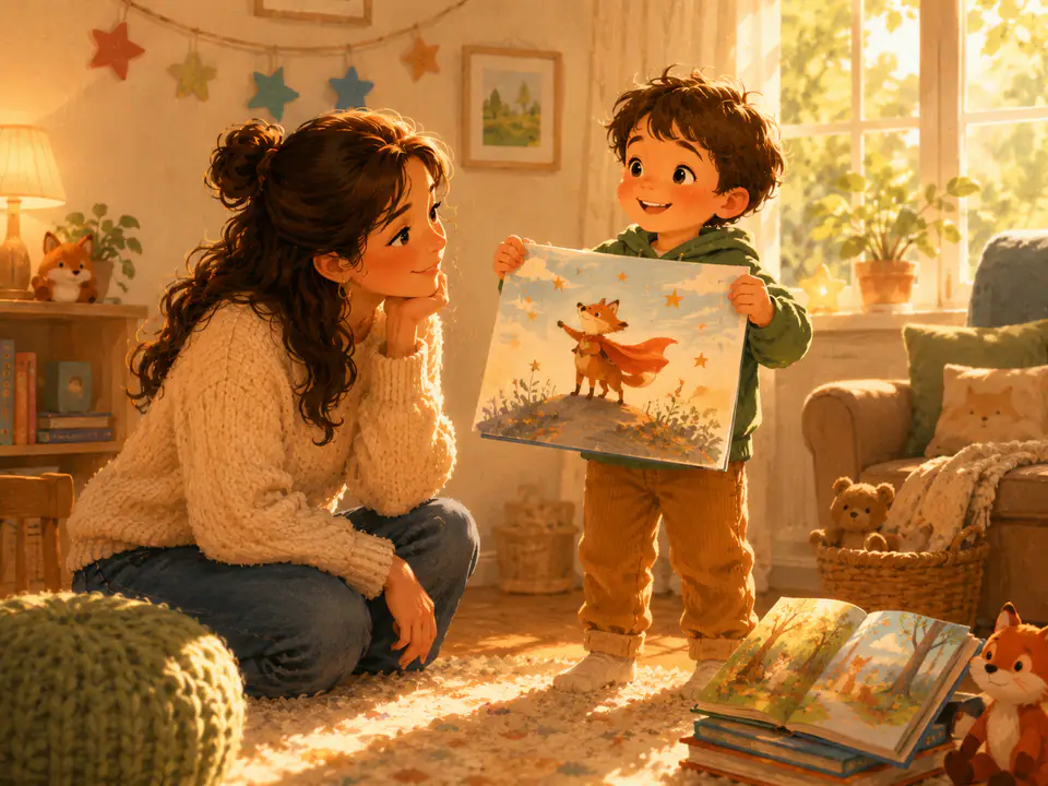 A richly illustrated hidden library beneath ancient tree roots, filled with books and warm light