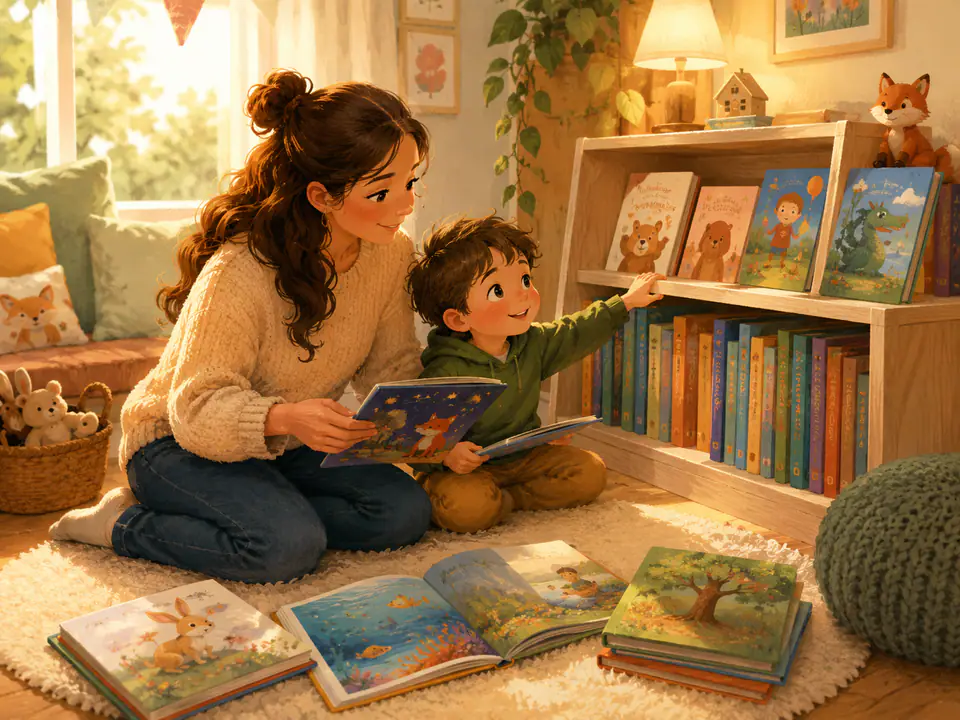 Lumari in a glowing illustrated garden storyworld about kindness, friendship and helping others